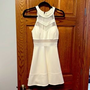 White Halter Top Dress